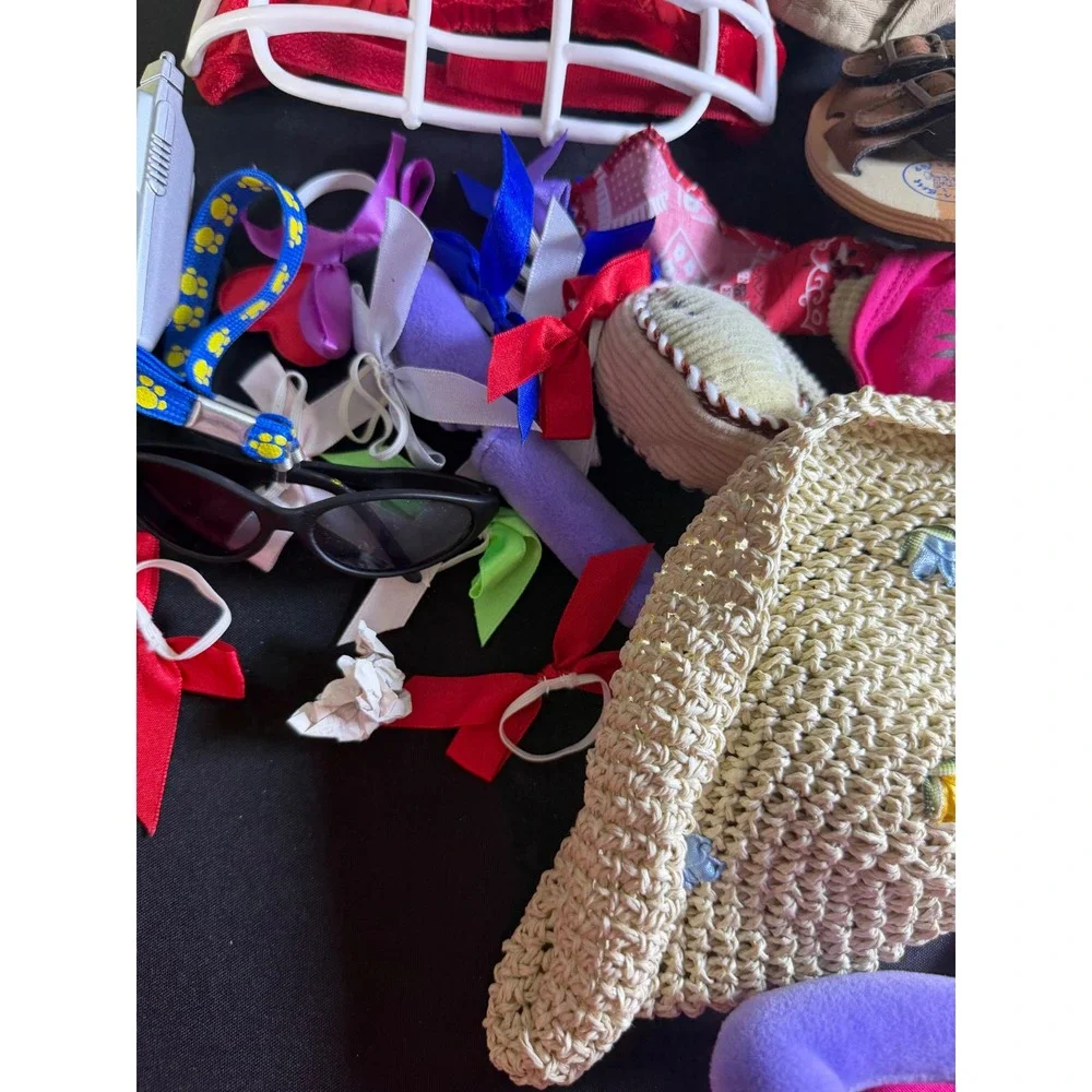 Build-A-Bear Workshop Accessory Lot OS Mixed Backpacks Shoes Hats Flute Toy